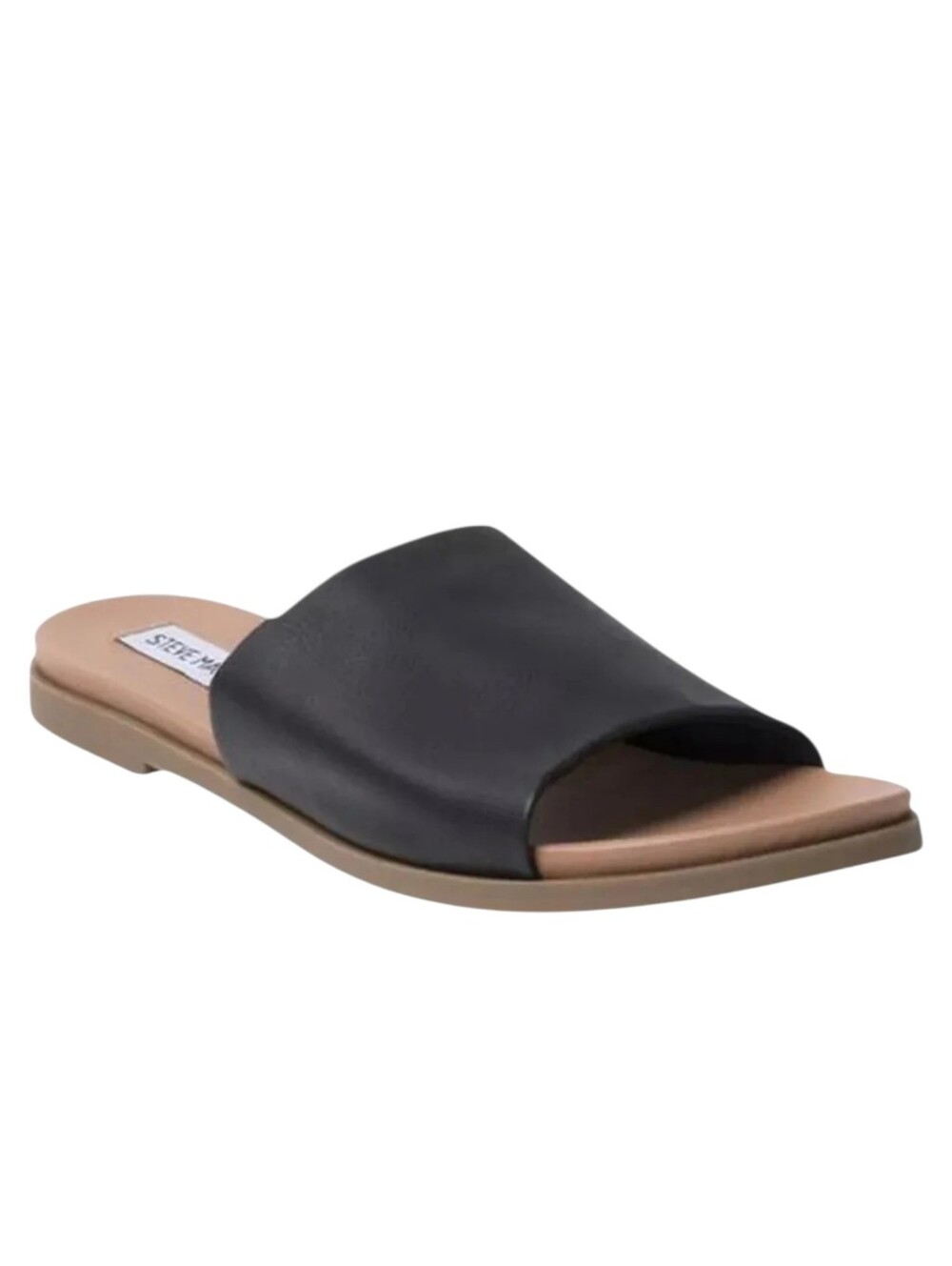 Steve Madden Karrlaa Slides Women 6.5 Black Y2K Minimalist